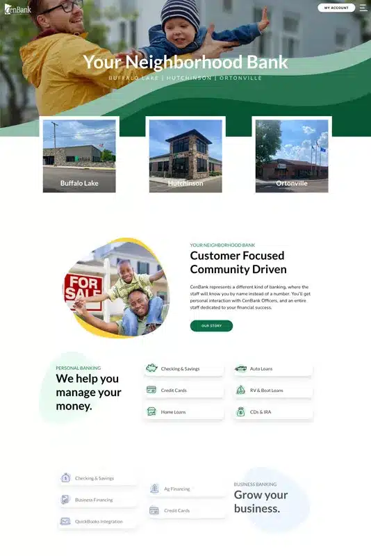 cenbank-screencap-home screenshot of the new cenbank homepage
